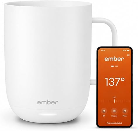 Ember Temperature Control Smart Mug 2, 14 Oz, App-Controlled Heated Coffee Mug with 80 Min Batter... | Amazon (US)