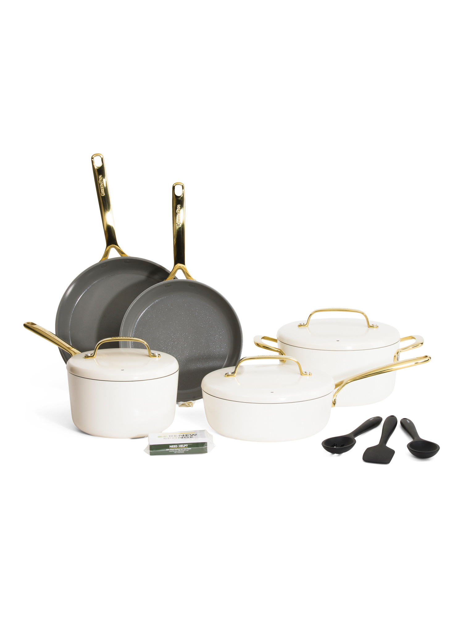 14pc Ceramic Non-stick Fry Pan Set | TJ Maxx