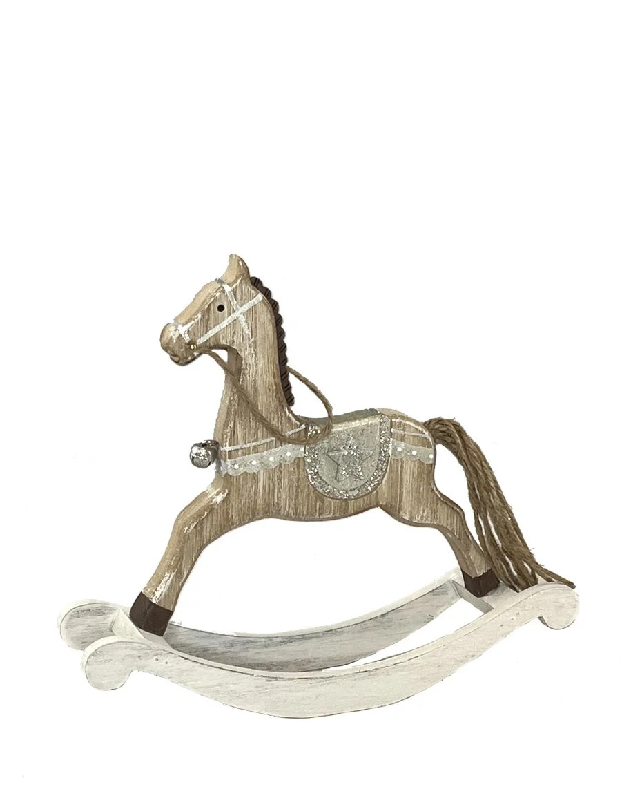 Wooden Rocking Horse Figurine | Walmart (US)