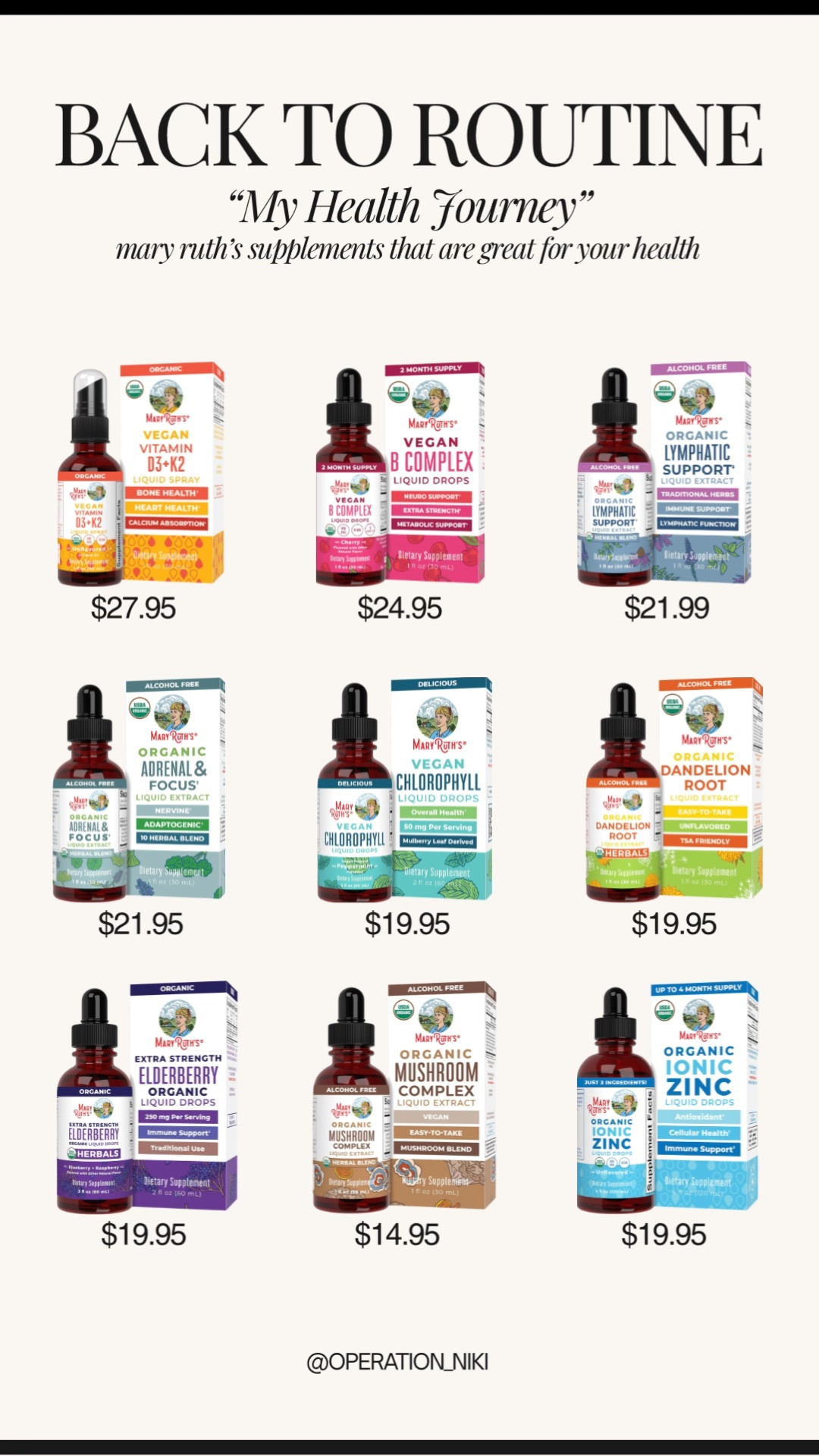 Back to routine with MaryRuth supplements ✨💊 These are easy to add into my daily schedule and help support overall health and wellness as I get back on track. Simple habits like this make staying consistent feel much more manageable. Follow for more @OPERATION_NIKI on IG, TikTok, & Facebook #maryruth #supplements #wellnessroutine #healthhabits #dailywellness #amazonfinds #backtoroutine #wellnessessentials #operationniki #LTKfitnessgoals #LTKmorningroutine #LTKselfcare

#LTKfitnessgoals #LTKmorningroutine #LTKselfcare
