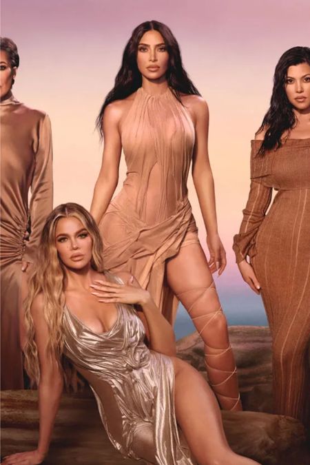 Shop Khloé  and Kim Kardashian's wet look sleeveless gown and dress #KhloeKardashian #KimKardashian #CelebrityStyle

#LTKStyleTip