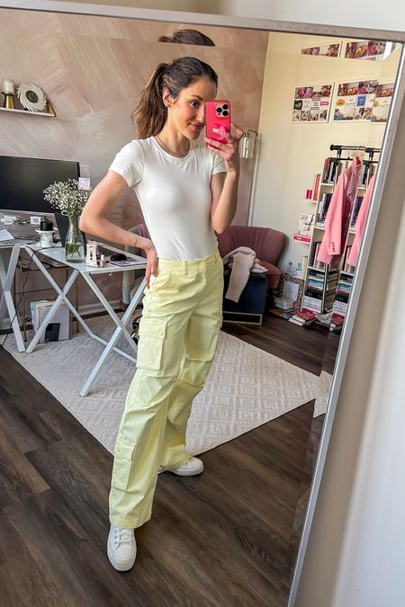 Yellow cargo pants from Target! 💛

Target fashion // spring outfit // white bodysuit // casual outfit 

#LTKxTarget #LTKstyletip #LTKfindsunder50