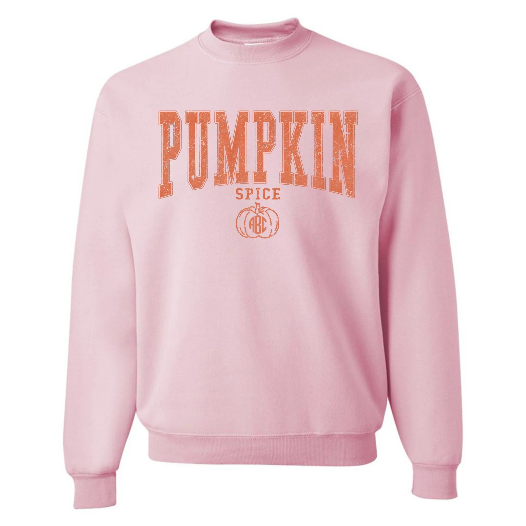 Monogrammed 'Pumpkin Spice Varsity' Crewneck Sweatshirt | United Monograms