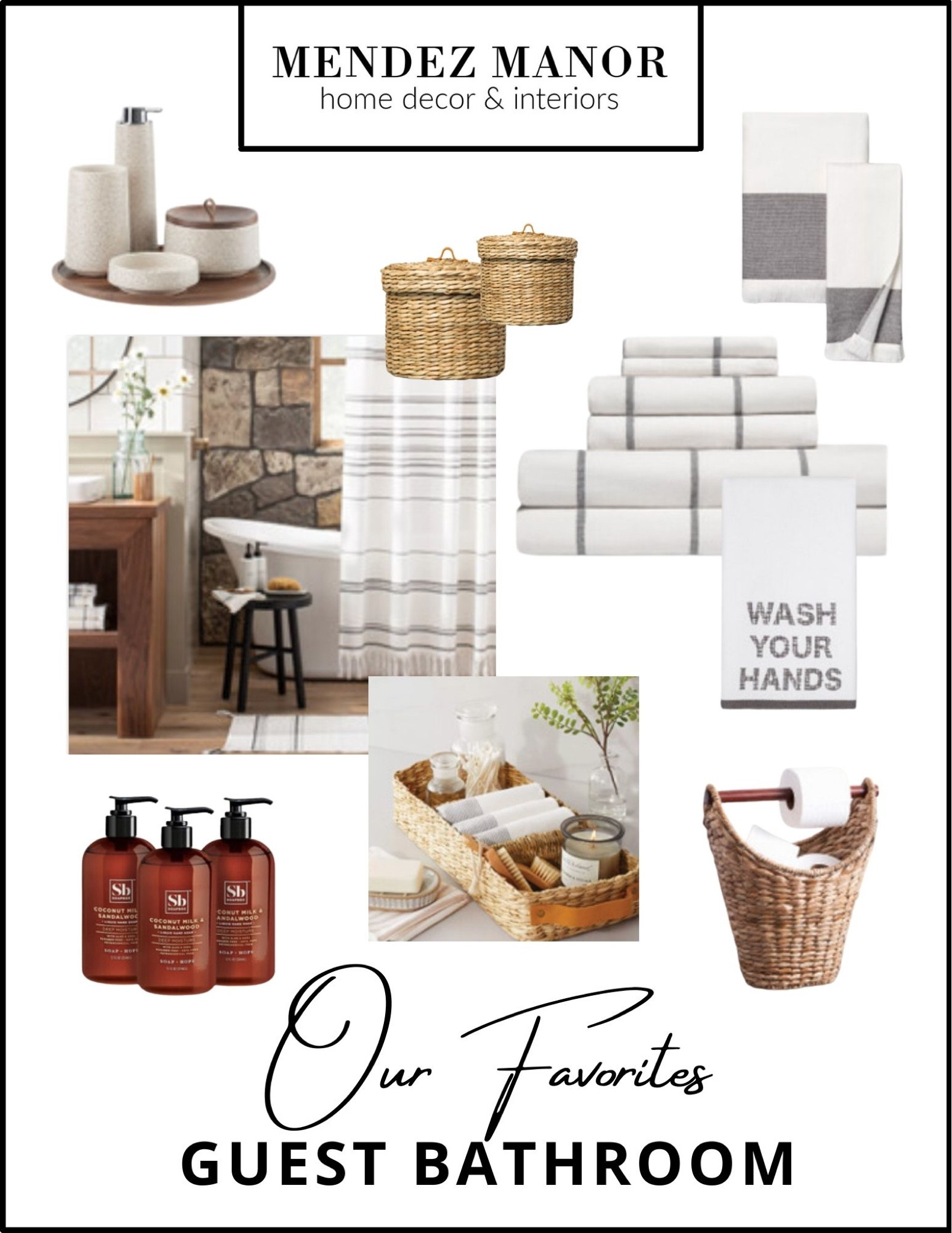 Now is the perfect time to give your guest bathroom a little love! 

#guestbath #powderbath #bathamenities #bathroomdecor #bathroom #ltkhome 