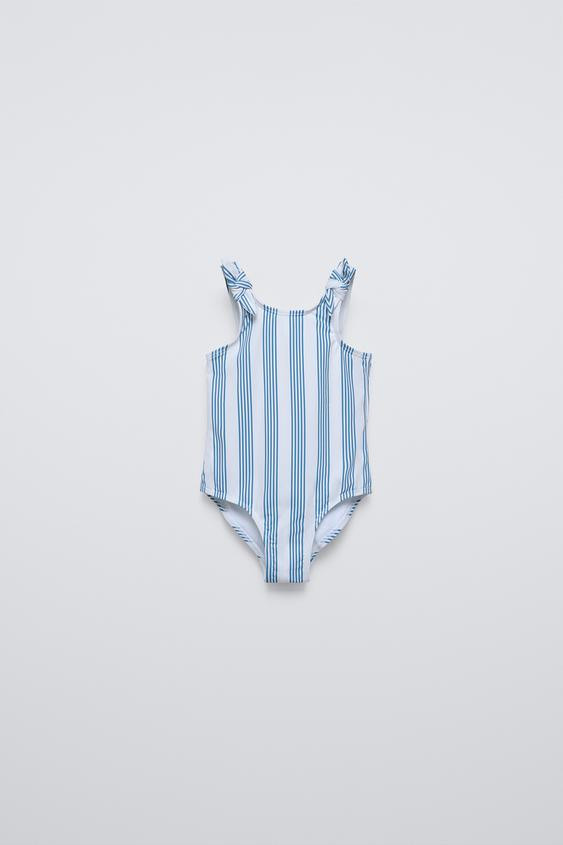 2-6 YEARS/ STRIPED BOW SWIMSUIT | Zara US
