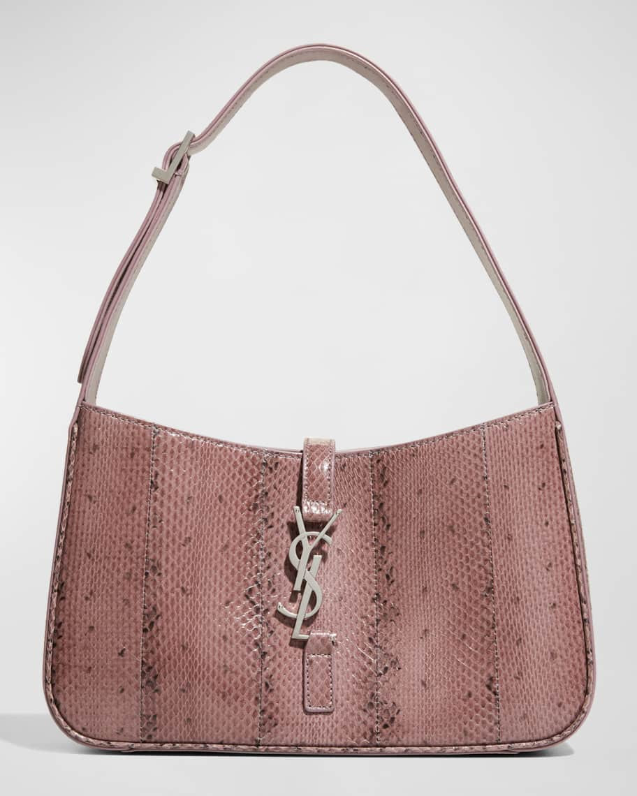 Saint Laurent Le 5 A 7 YSL Snakeskin Shoulder Bag | Neiman Marcus
