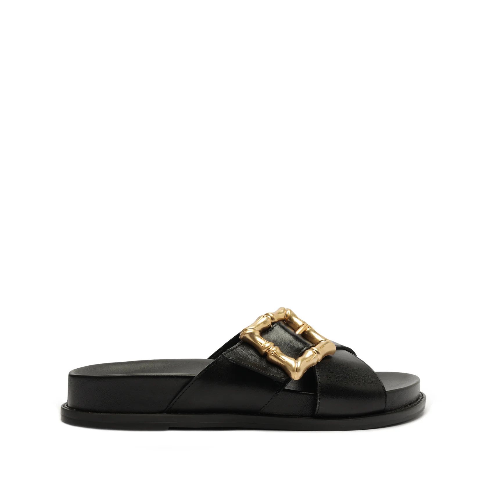 Enola Crossed Atanado Leather Sandal | Schutz Shoes (US)