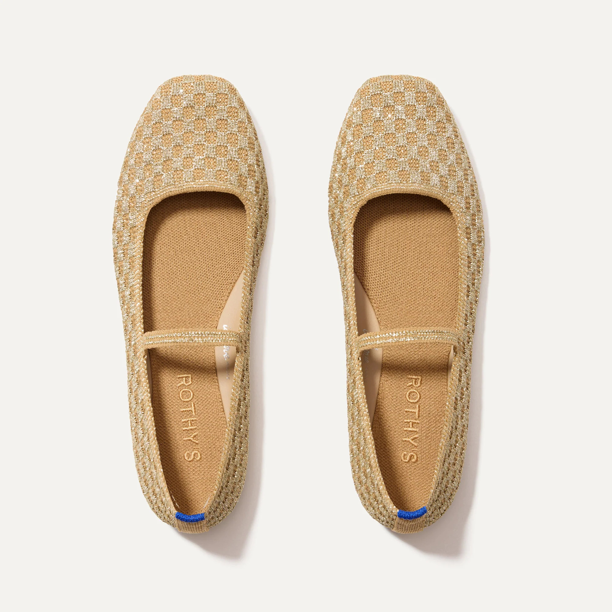 The Max Square Mary Jane in Golden Sun Basketweave | Rothy's | Rothy's