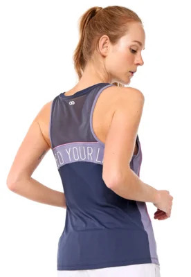 Regata Alto Giro Skin Fit Azul-marinho/Roxa | Dafiti BR