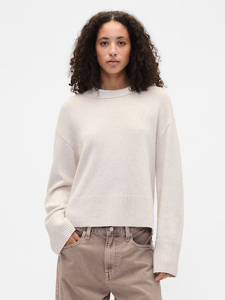 CashSoft Relaxed Crewneck Sweater | Gap Factory