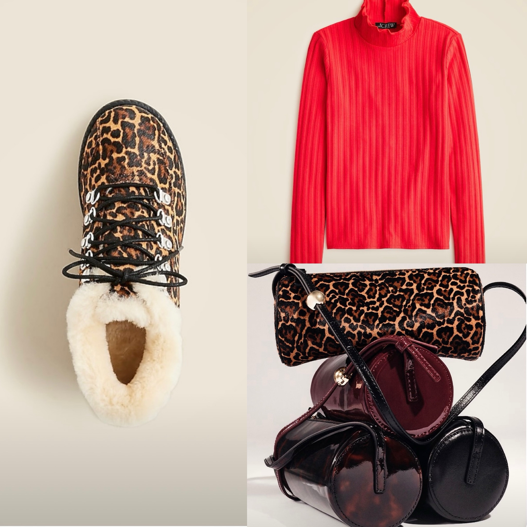 gifts for a fashionista 
deals of the season / Christmas shopping / Christmas gift giving / gift ideas for women / gifts for trendy women / clothing / animal print items / red turtlenecks / sweatshirts / boots / seasonal clothes / mini handbags / trendy style 


#LTKStyleTip #LTKHoliday #LTKGiftGuide
