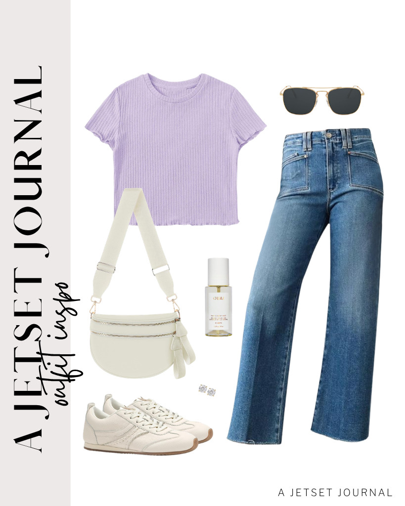 Our next outfit is the SweatyRocks ribbed crew neck shirt that looks perfect with high-waist jeans from Astylish. Pairing it with sneakers and styling with a belt purse is a wonderful idea. You can finish the look with PAVOI flat-back stud earrings and a few sprays of this hair and body mist.


#LTKSeasonal #LTKSaleAlert #LTKTravel 

 