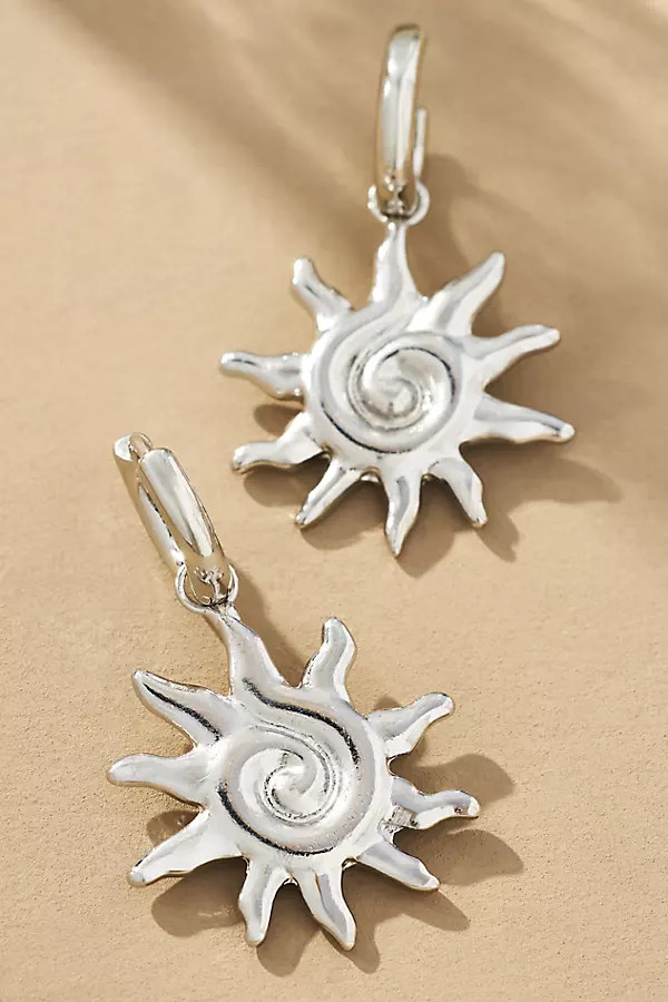 Fun Icon Charm Huggie Hoop Earrings | Anthropologie (US)