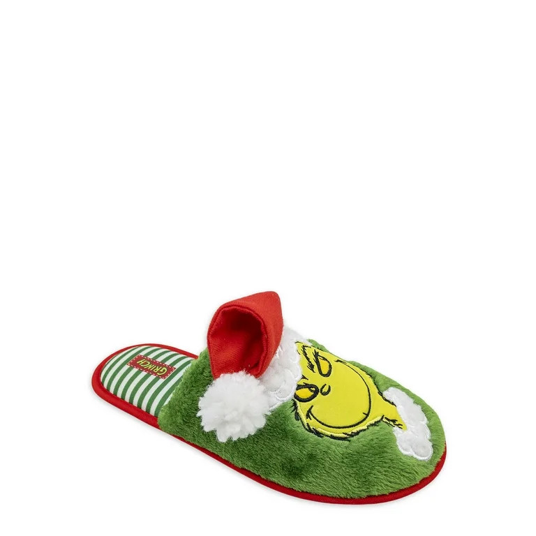 Dr. Seuss Family Men's Grinch Slippers | Walmart (US)