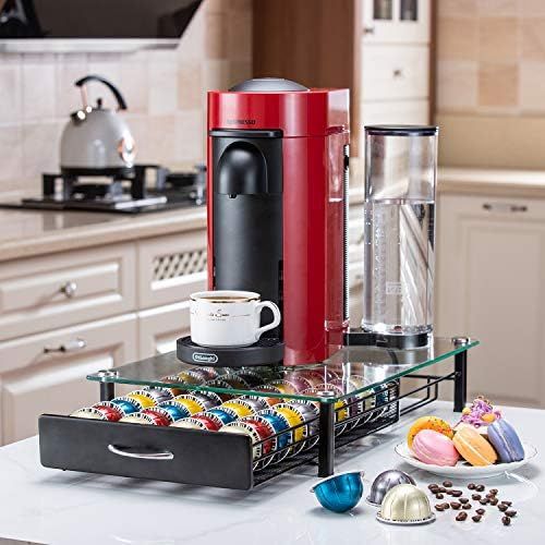 Amazon.com: Flagship for Nespresso Pod Holder Drawer Coffee Pod Organizer Storage for Nespresso C... | Amazon (US)