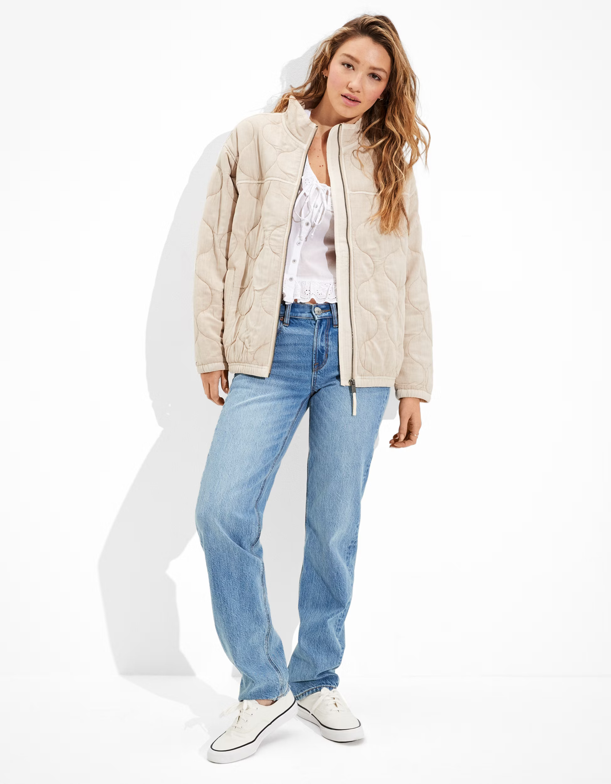 AE Quilted Bomber Jacket | American Eagle Outfitters (US & CA)