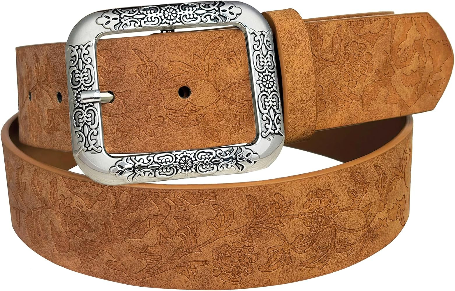 TOPACC Womens Western Belts for Jeans Ladies Cowgirl Belt with Buckle Girls Country Belt for Pant... | Amazon (US)