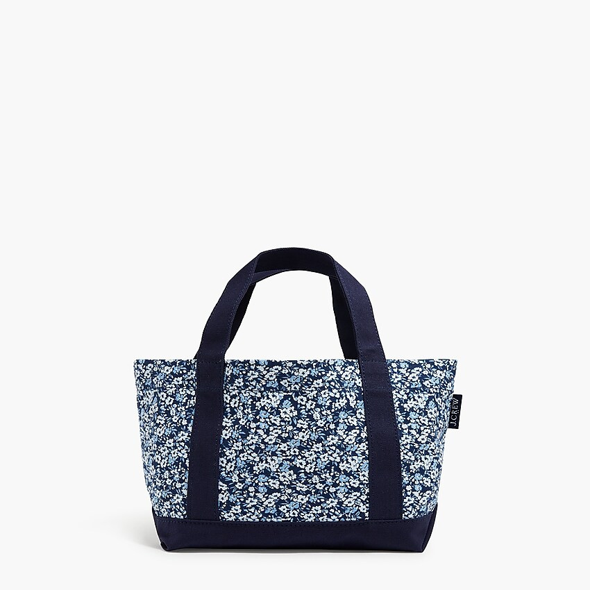 Mini structured canvas tote bag | J.Crew Factory