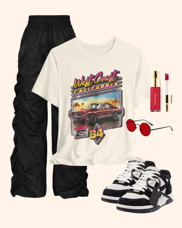 West Coast California '84 Vintage Car Tee | Sassy Queen