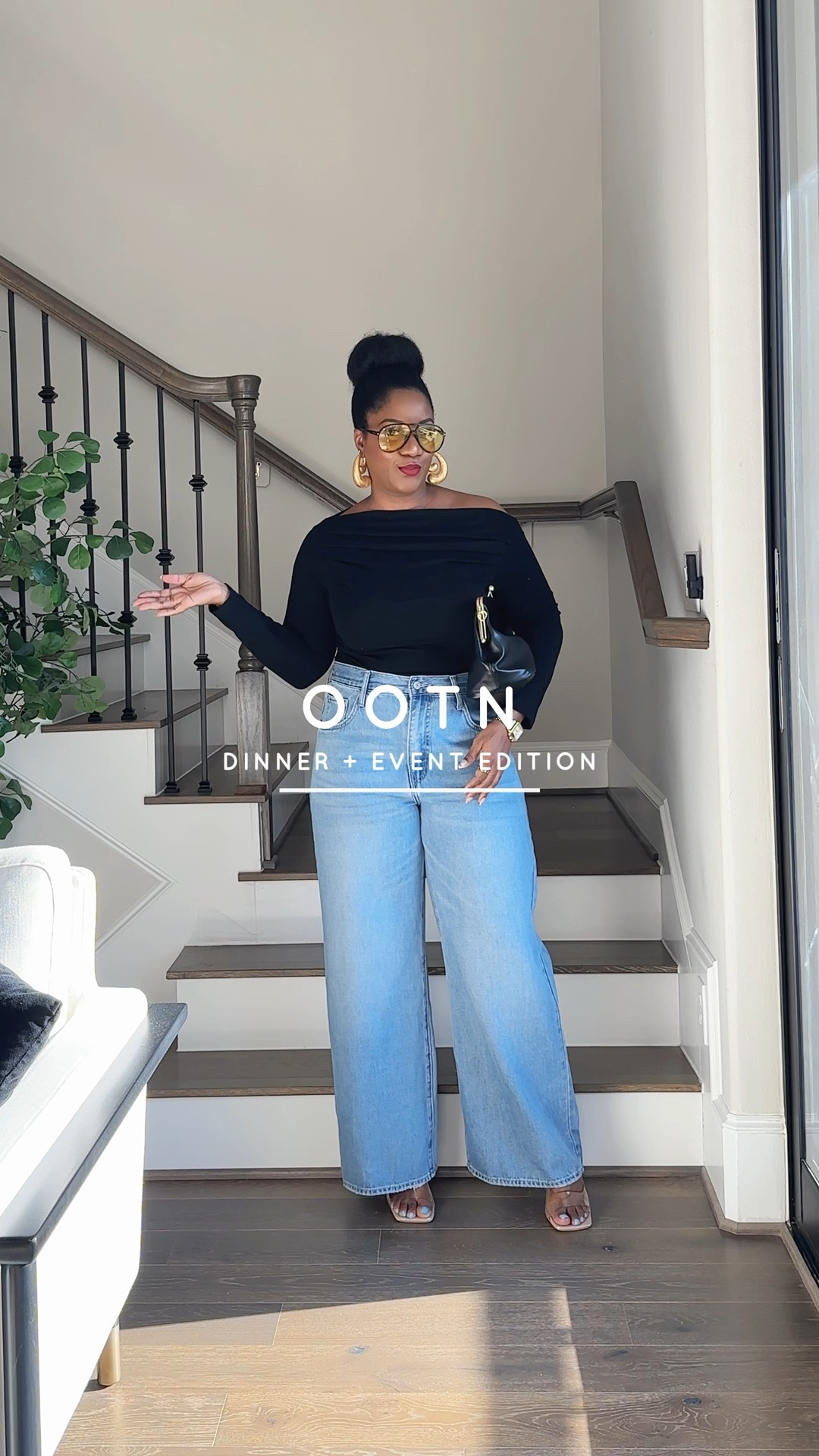 Effortless and chic: this black off the shoulder long sleeve top styled with @nextrys.us high waisted wide leg jeans is the perfect combo for fall. Wearing a 32 in the jeans and a L in the top. #nextrys #nextrysjeans

black off the shoulder top / long sleeve going out top / chic black top with sleeves / wide leg jeans outfit / high waisted denim / flattering jeans for curves / midsize fashion / chic fall outfit / fall date night look / casual fall outfit idea / black top and jeans outfit / going out outfit ideas / affordable fall style / jeans with heels outfit / classic black and denim look

#LTKMidsize #LTKStyleTip #LTKFindsUnder50 #LTKSeasonal #LTKOver40 #LTKFindsUnder100