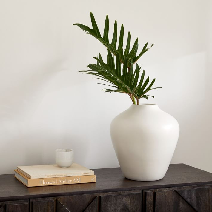 Pure White Matte Ceramic Vases | West Elm (US)