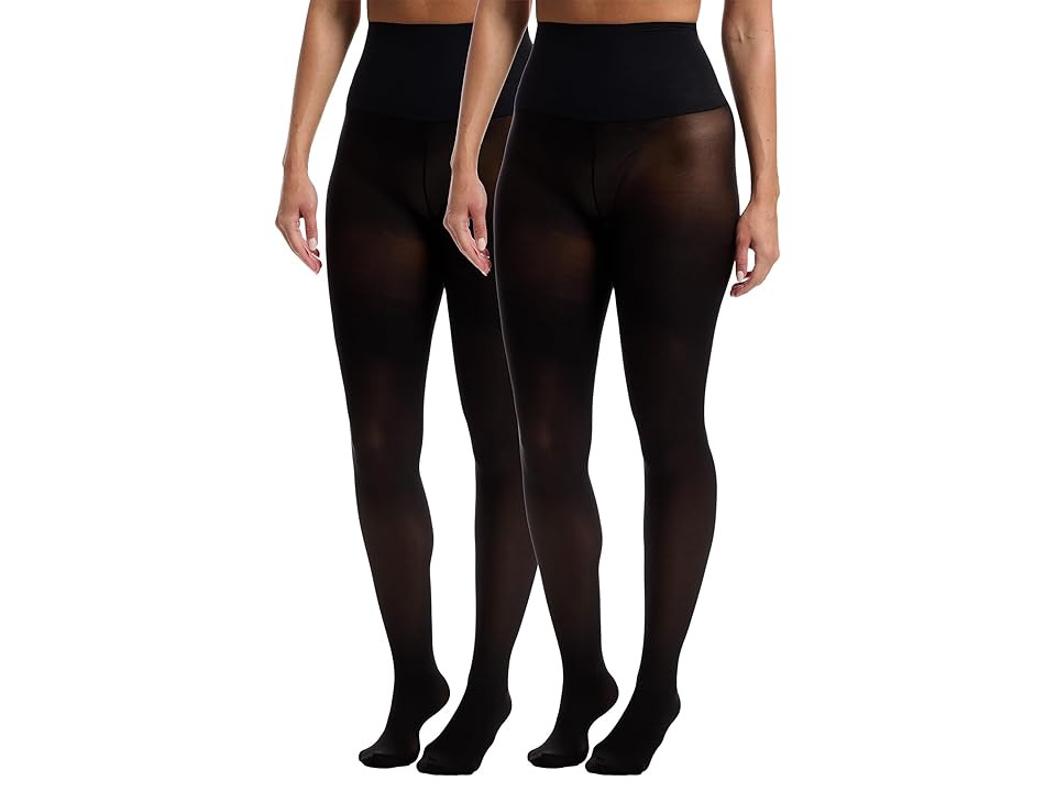 Commando Semi Opaque Women's Tights 2-pack Hose Black : LG, Elastane/Nylon | Zappos
