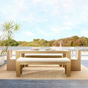 Telluride Outdoor Extendable Dining Table (76"–106") | West Elm (US)