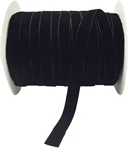 10 Yards Velvet Ribbon Spool (Black, 5/8") | Amazon (US)