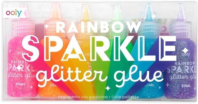 OOLY, Rainbow Sparkle Glitter Glue - Set of 6 | Amazon (US)