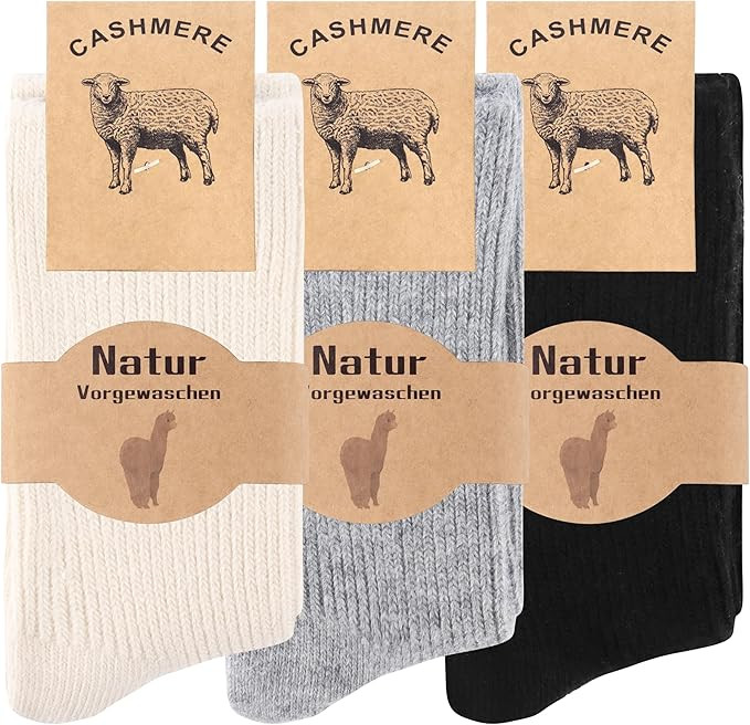 Moyel Warm Wool Cashmere Socks for Women Women’s Thermal Winter Socks Thin Soft and Cozy | Amazon (US)