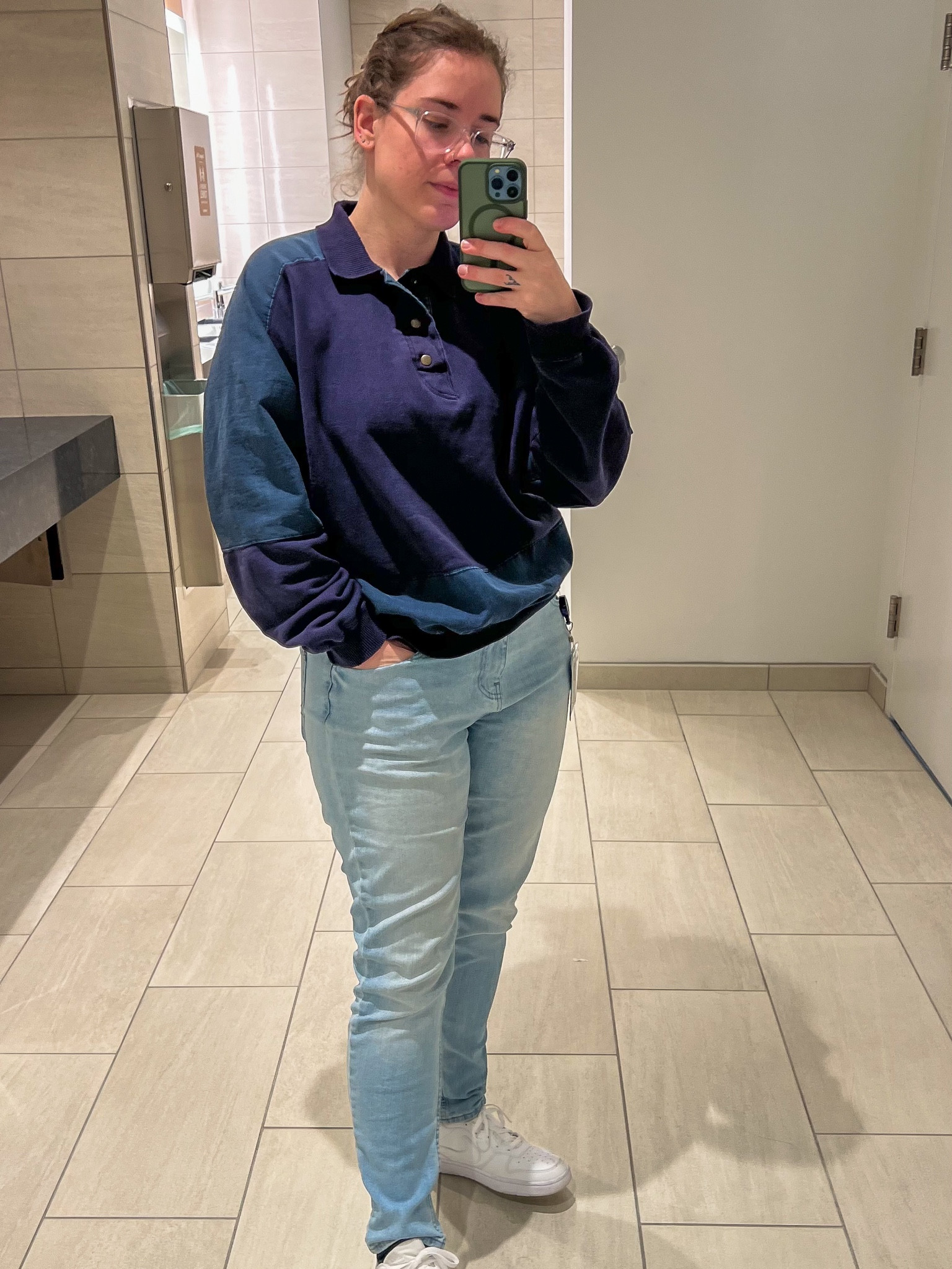It took me a few years to find masc fits for fall and winter but I’ve really found what works well for me! I’ve been able to build a capsule wardrobe of basics that then I can pair with a sweater or rugby top that’s dressy enough for work and comfortable enough to actually hang out in all day. For me it looks like:

1) a neutral sneaker like my go to Nikes

2) men’s althletic fit jeans - just trust me, athletic fit really helps accommodate hips and thighs 😉

3) sweaters in basic capsule colors 

4) or if I’m feeling more color I LOVE a color block rugby shirt!

#LTKWorkwear #LTKStyleTip #LTKMidsize