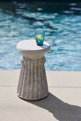 Column Ceramic Side Table | Anthropologie (US)