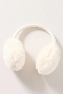 Violet & Brooks Embroidered Faux Fur Earmuffs | Anthropologie (US)