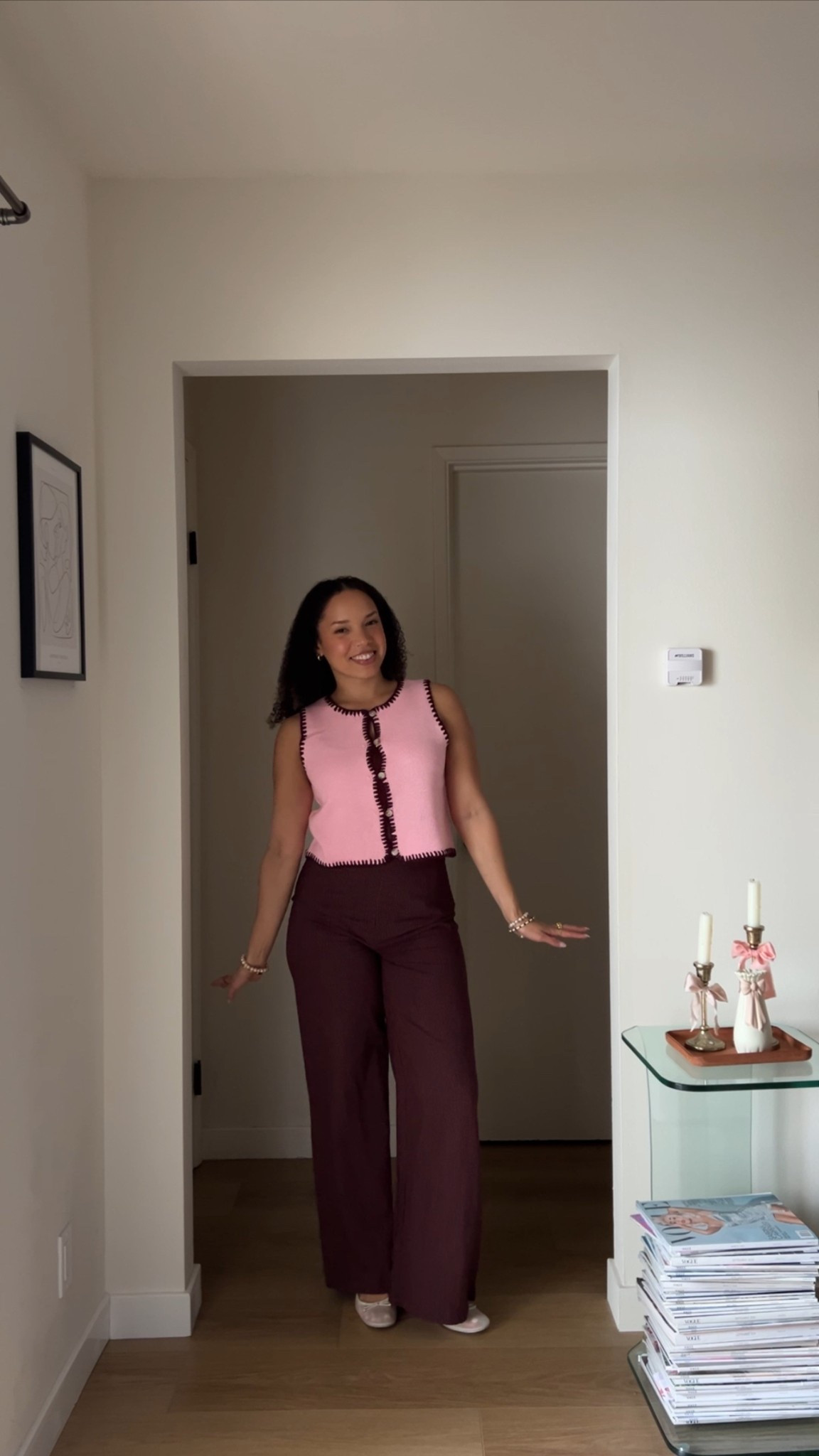 spring outfit 🩷 pink and burgundy color combo! use code “stylegoals” at city beach for a discount 🫶🏽 

#LTKSpringSale #LTKFindsUnder50 #LTKSeasonal