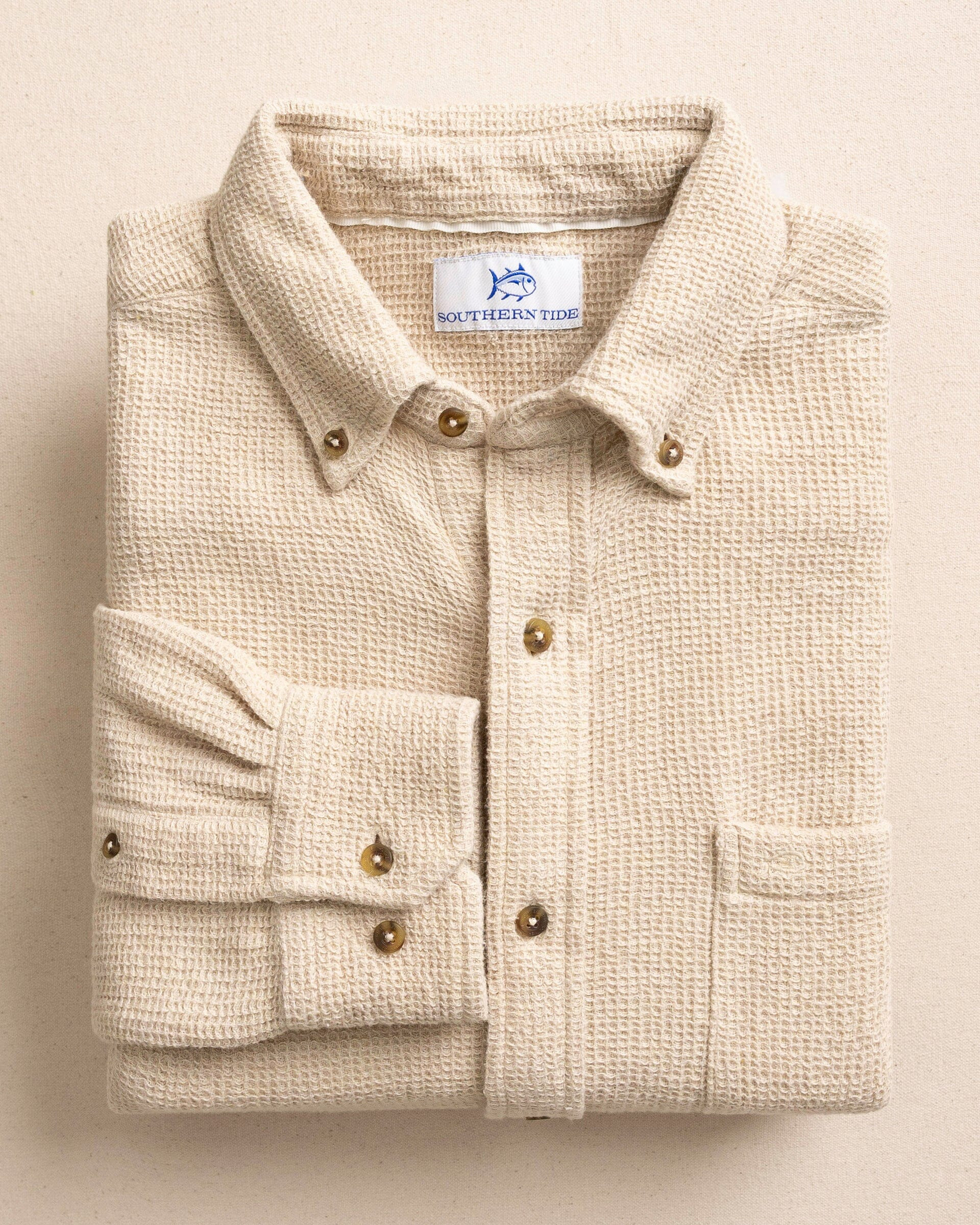 Waffle Weave Heather Sport Shirt | Southern Tide