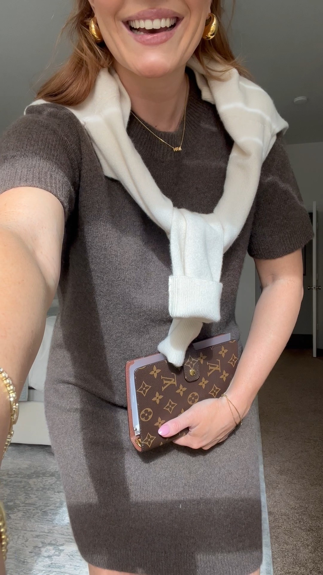 Friday work from home outfit! I love cashmere dresses for a classy and chic look while also being comfy! I got this dress in the fall and have worn it so many times! It’s also bump friendly! Quince has some of the most affordable cashmere I have ever seen!

Let me know if you need sizing!

#LTKWatchNow #LTKBump #LTKWorkwear