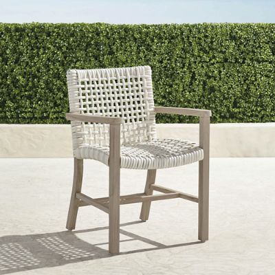 Isola Dining Arm Chair in Weathered Finish | Frontgate