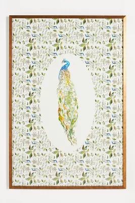 Peacock Toile 1 Wall Art | Anthropologie (US)