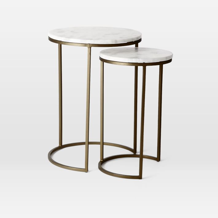 Round Nesting Side Tables (12"–16") | West Elm (US)