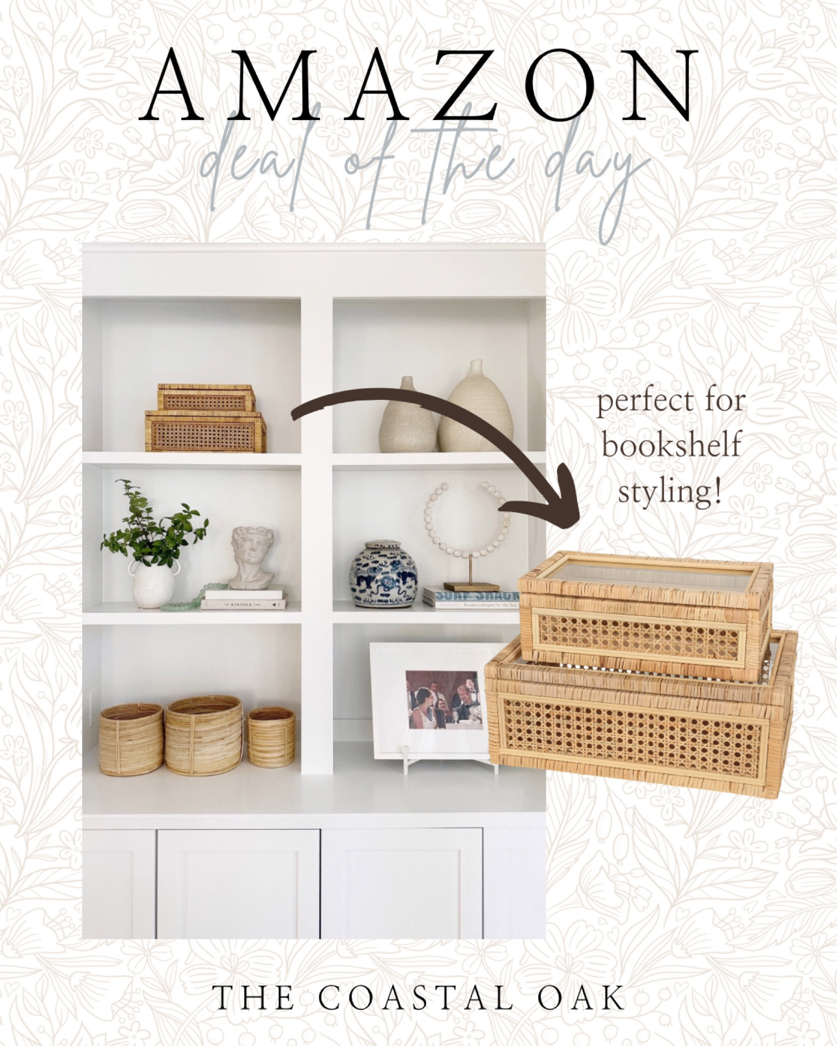 Rattan boxes on sale on Amazon right now! Love these for shelf styling or storage around the house.

sale coupon amazon home rattan storage boxes coastal home decor bookshelf

#LTKsalealert #LTKhome #LTKunder100