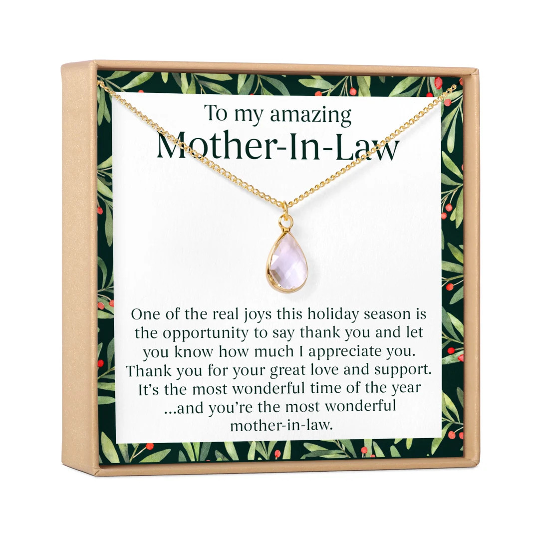 Christmas Gift for Mother in Law: Present Necklace Jewelry - Etsy | Etsy (US)