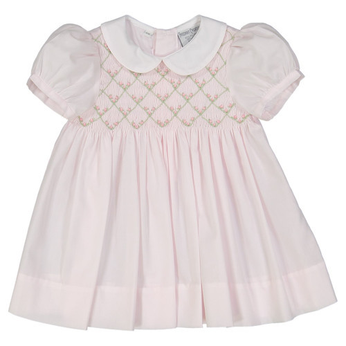 Rosebud Diamond Smocked Dress | Feltman Brothers