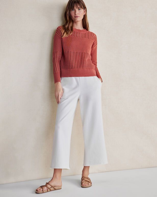 Organic Cotton Texture Block Sweater | Haven Well Within