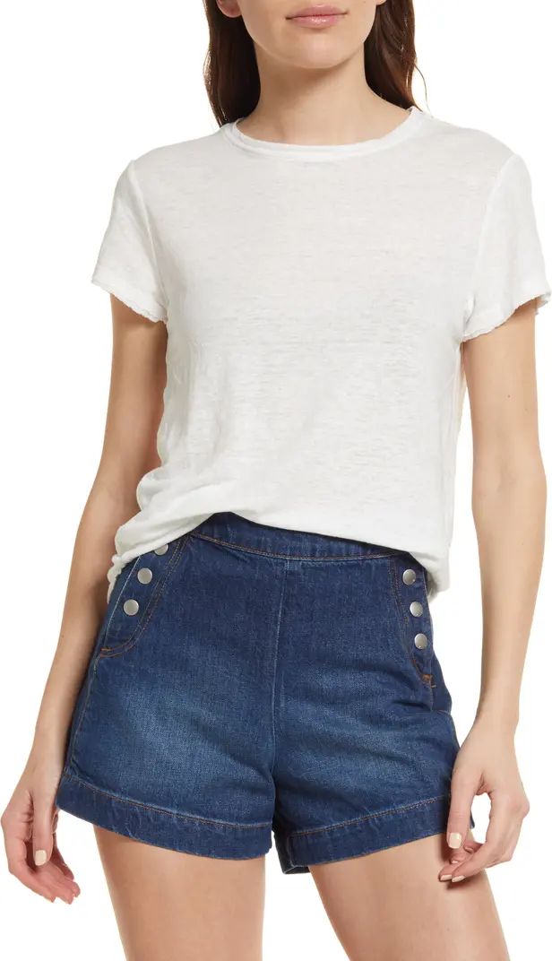 FRAME Easy True Organic Linen T-Shirt | Nordstrom | Nordstrom