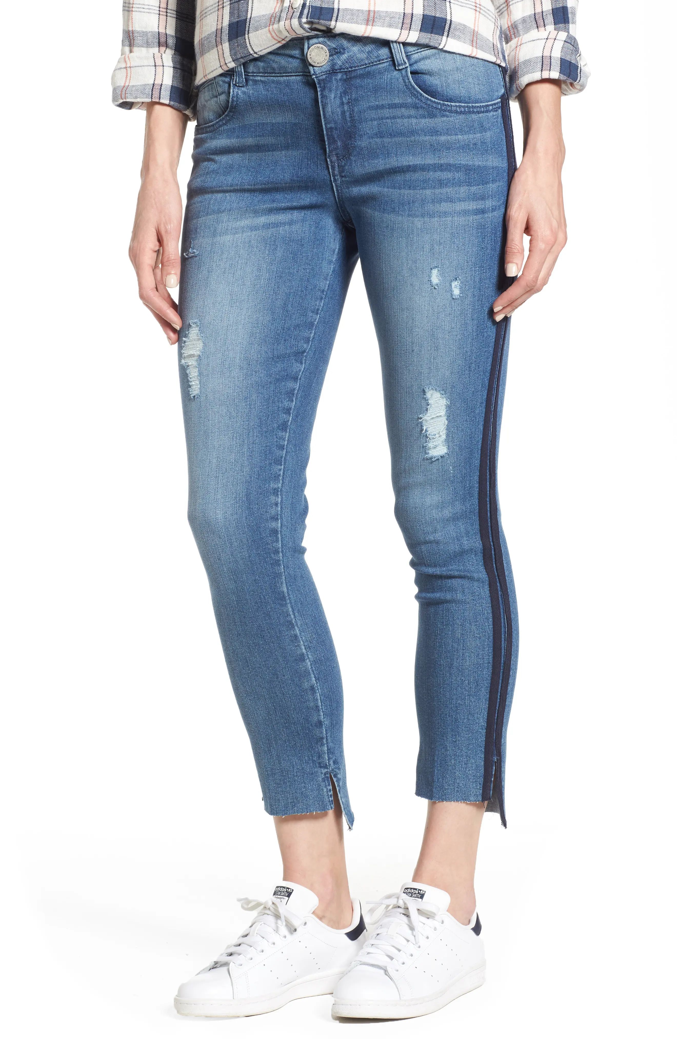 Side Stripe Ankle Jeans | Nordstrom