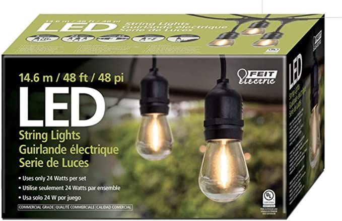 Feit Electric 710090 48ft LED String Light | Amazon (US)
