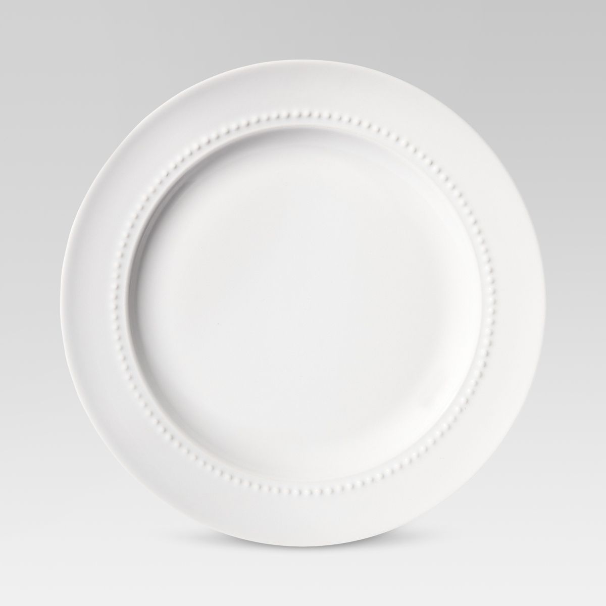 8.3" Porcelain Beaded Rim Salad Plate White - Threshold™ | Target
