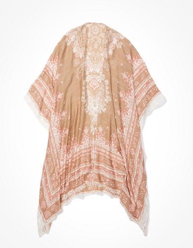 AE Paisley Midi Kimono | American Eagle Outfitters (US & CA)