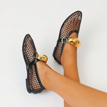 Fashionable Womens Flat Mesh Loafers | SHEIN