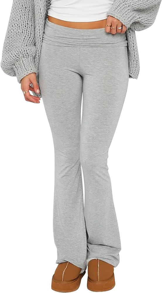 NUFIWI Women Skinny Flare Yoga Pants Low Waist Bootcut Bell Bottom Leggings Lounge Jogger Sweatpa... | Amazon (US)